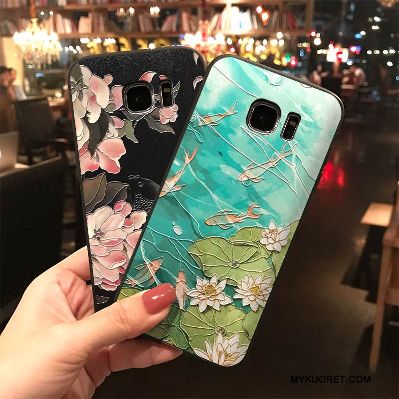 Kuori Samsung Galaxy S7 Laukut Puhelimen Kuoret Ripustettavat Koristeet, Kotelo Samsung Galaxy S7 Silikoni Persoonallisuus Tuuli