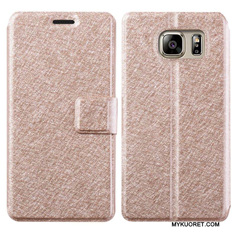 Kuori Samsung Galaxy S7 Nahka Kulta Puhelimen Kuoret, Kotelo Samsung Galaxy S7 Kuoret