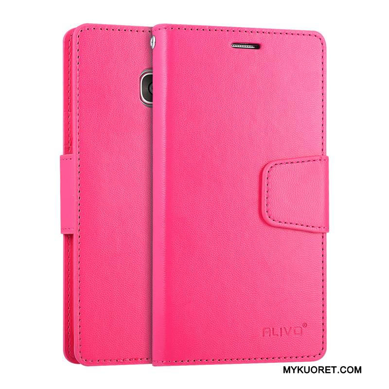 Kuori Samsung Galaxy S7 Nahka Puhelimen Kuoret Punainen, Kotelo Samsung Galaxy S7 Silikoni