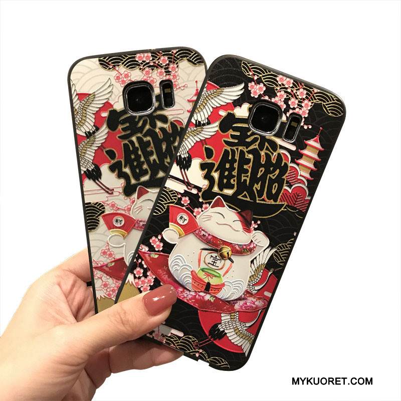 Kuori Samsung Galaxy S7 Silikoni Rikkaus Ripustettavat Koristeet, Kotelo Samsung Galaxy S7 Laukut Trendi Puhelimen Kuoret