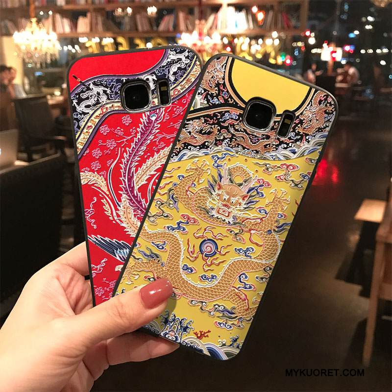 Kuori Samsung Galaxy S7 Silikoni Tuuli Trendi, Kotelo Samsung Galaxy S7 Laukut Ripustettavat Koristeet Puhelimen Kuoret