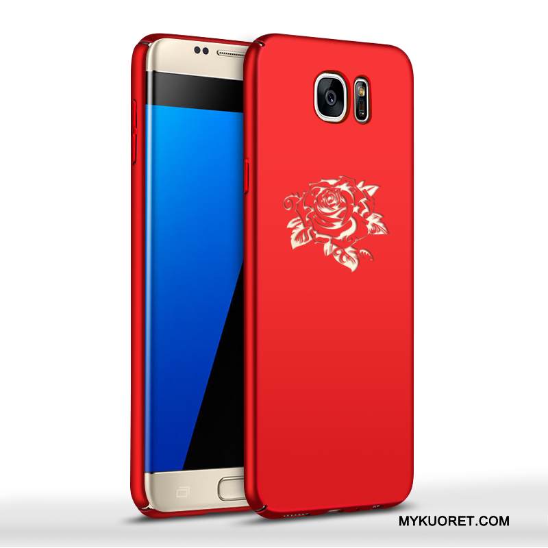 Kuori Samsung Galaxy S7 Suojaus Murtumaton Pesty Suede, Kotelo Samsung Galaxy S7 Kova Puhelimen Kuoret