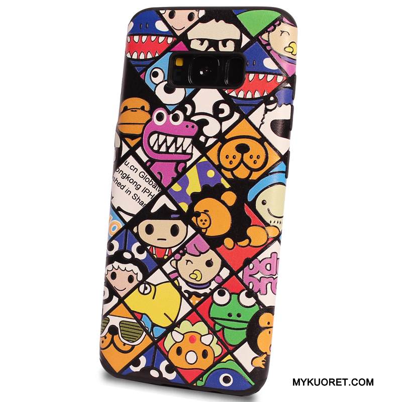 Kuori Samsung Galaxy S8 Kohokuviointi Persoonallisuus Puhelimen Kuoret, Kotelo Samsung Galaxy S8 Luova Murtumaton Pesty Suede