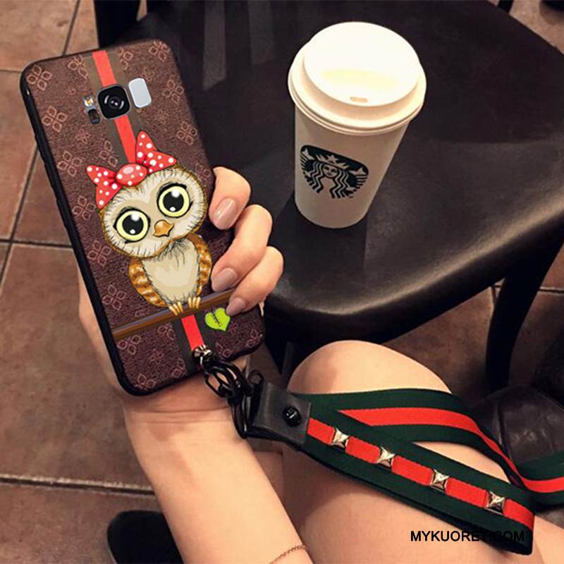 Kuori Samsung Galaxy S8+ Laukut Trendi Puhelimen Kuoret, Kotelo Samsung Galaxy S8+ Silikoni Punainen Ripustettavat Koristeet