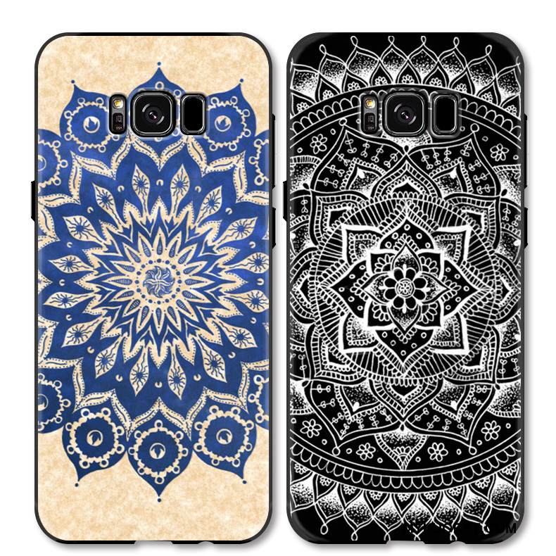 Kuori Samsung Galaxy S8 Luova Kukka Yksinkertainen, Kotelo Samsung Galaxy S8 Kohokuviointi Puhelimen Kuoret Khaki