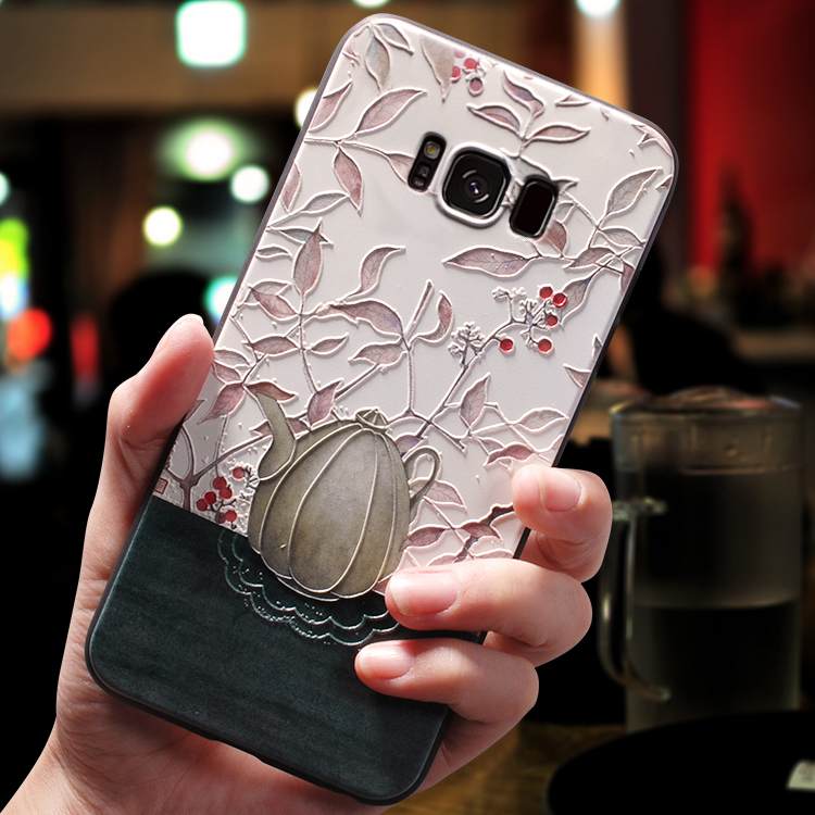 Kuori Samsung Galaxy S8+ Luova Puhelimen Kuoret Jauhe, Kotelo Samsung Galaxy S8+ Laukut Kiinalainen Tyyli Vaalean