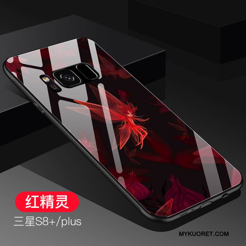Kuori Samsung Galaxy S8+ Luova Puhelimen Kuoret Persoonallisuus, Kotelo Samsung Galaxy S8+ Laukut Tide-brändi Punainen