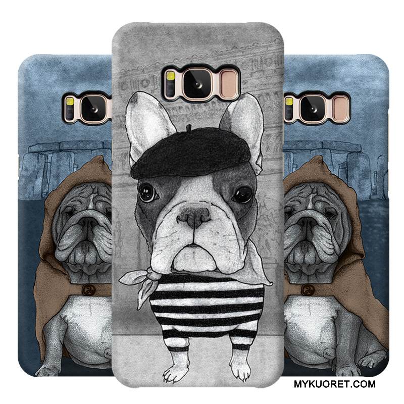 Kuori Samsung Galaxy S8+ Monivärinen Puhelimen Kuoret Pesty Suede, Kotelo Samsung Galaxy S8+ Sarjakuva Kova Lehmä