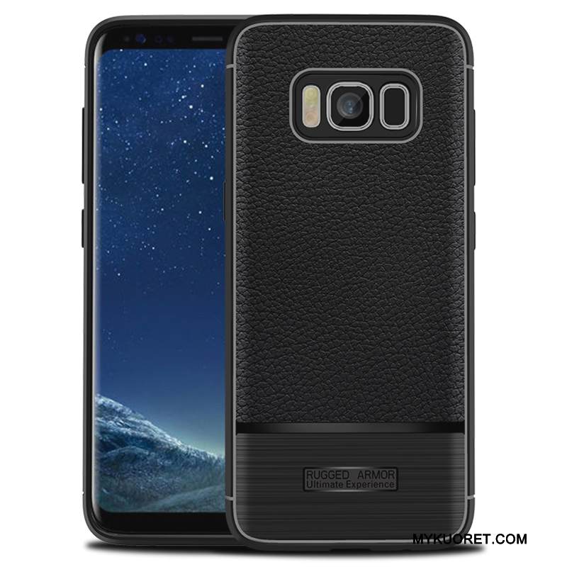 Kuori Samsung Galaxy S8+ Pehmeä Neste Puhelimen Kuoret Murtumaton, Kotelo Samsung Galaxy S8+ Silikoni Kukkakuvio Musta