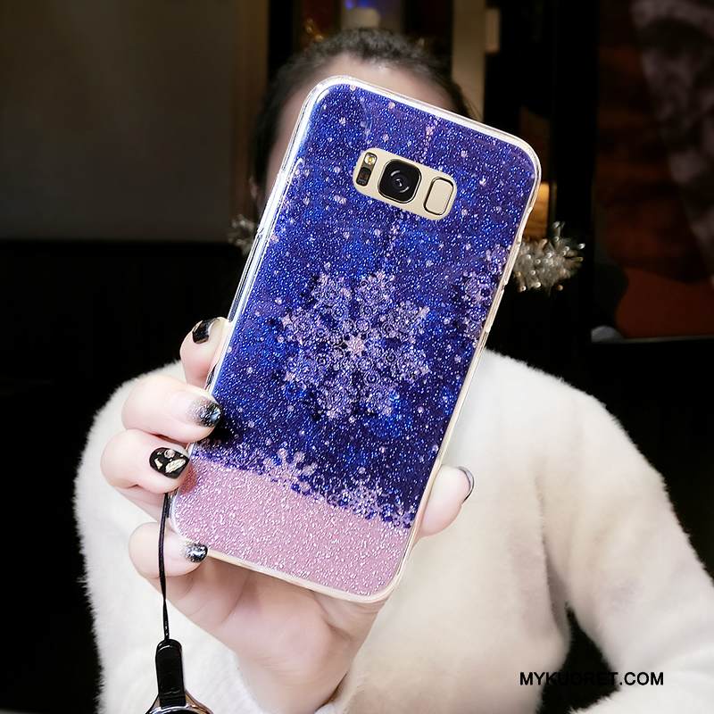 Kuori Samsung Galaxy S8+ Pehmeä Neste Sininen Trendi, Kotelo Samsung Galaxy S8+ Luova Persoonallisuus Puhelimen Kuoret