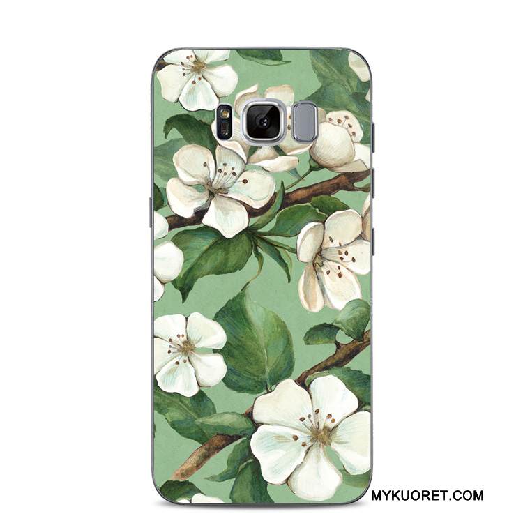 Kuori Samsung Galaxy S8+ Pehmeä Neste Vaalean Puhelimen Kuoret, Kotelo Samsung Galaxy S8+ Silikoni Muste Vihreä