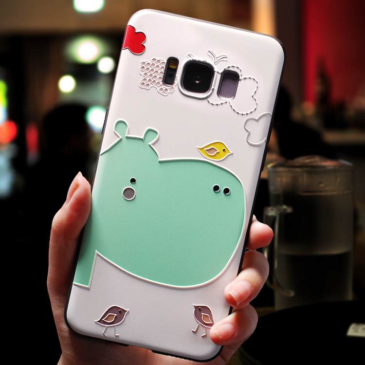 Kuori Samsung Galaxy S8+ Silikoni Ripustettavat Koristeet Vihreä, Kotelo Samsung Galaxy S8+ Laukut Puhelimen Kuoret Pieni