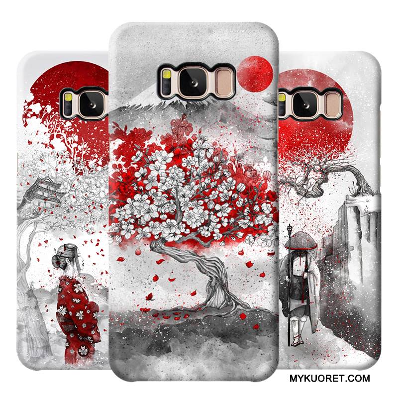 Kuori Samsung Galaxy S8 Suojaus Harmaa Trendi, Kotelo Samsung Galaxy S8 Murtumaton Kova