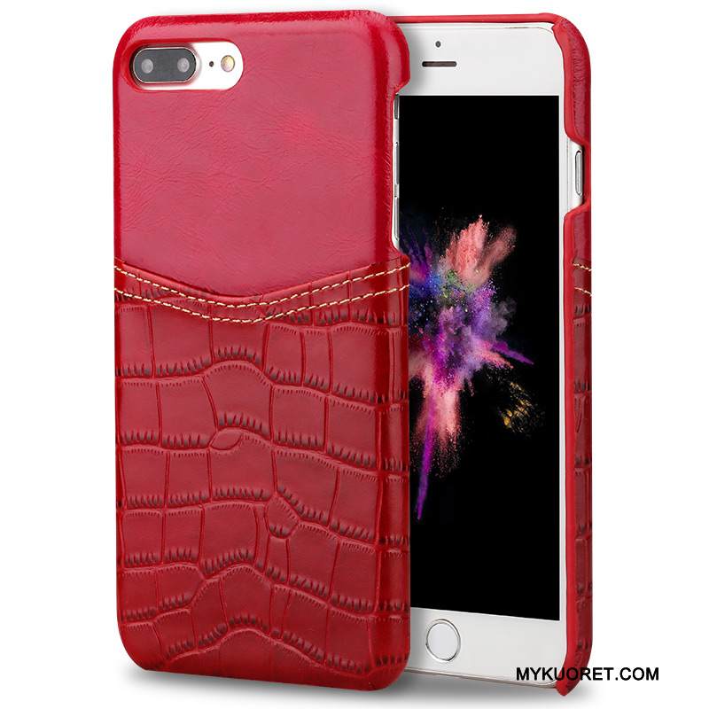 Kuori Samsung Galaxy S8+ Suojaus Krokotiili Punainen, Kotelo Samsung Galaxy S8+ Nahka Kukkakuvio Takakansi
