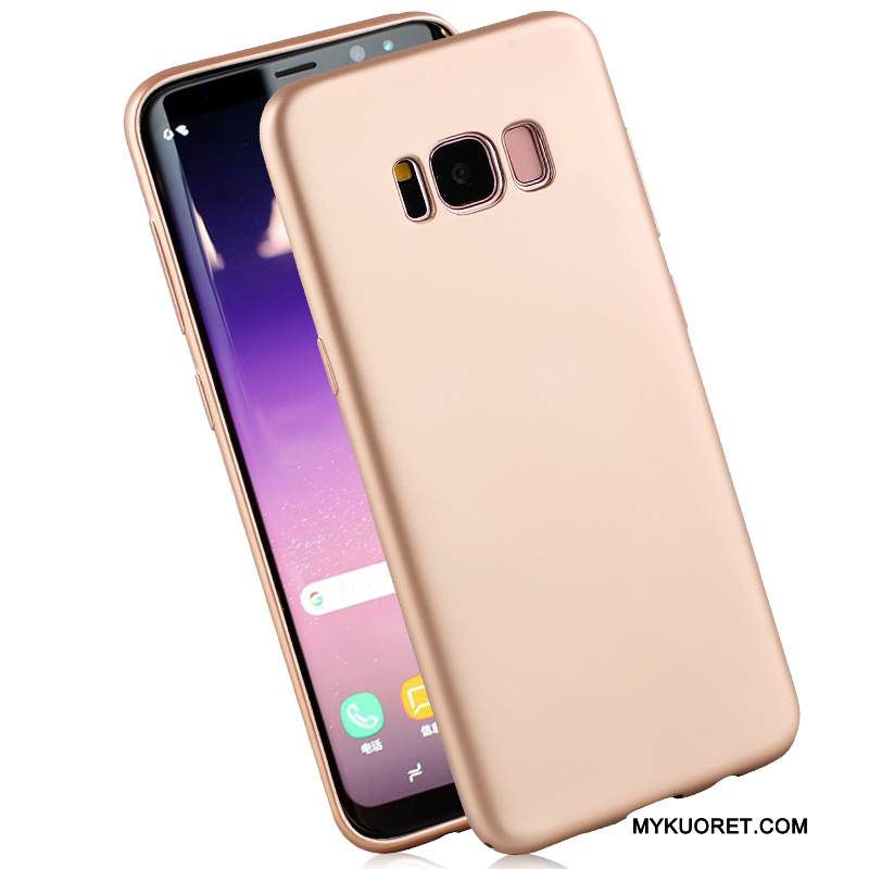 Kuori Samsung Galaxy S8+ Suojaus Pesty Suede Kulta, Kotelo Samsung Galaxy S8+ Pehmeä Neste Puhelimen Kuoret