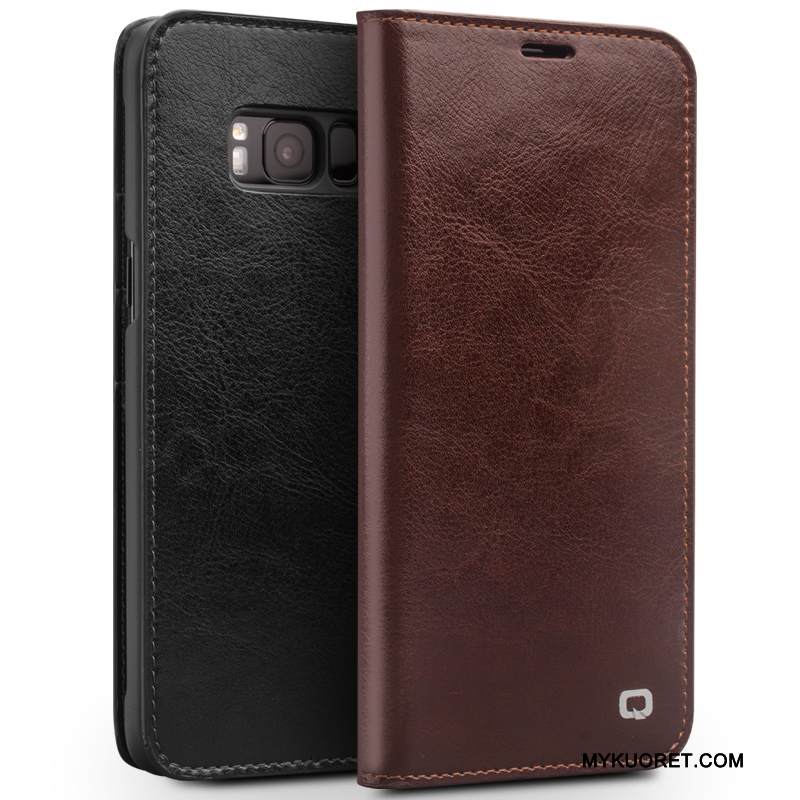 Kuori Samsung Galaxy S8+ Suojaus Puhelimen Kuoret, Kotelo Samsung Galaxy S8+ Nahka