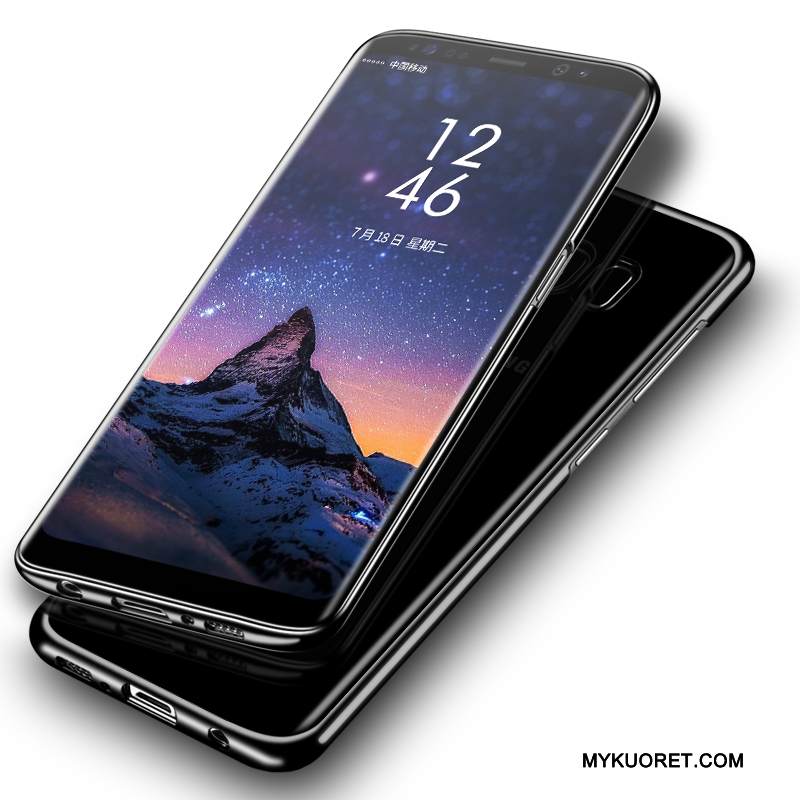 Kuori Samsung Galaxy S8+ Ylellisyys Puhelimen Kuoret Trendi, Kotelo Samsung Galaxy S8+ Suojaus Musta Murtumaton
