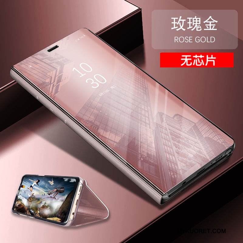 Kuori Samsung Galaxy S9+ Kuoret Jauhe Puhelimen Kuoret, Kotelo Samsung Galaxy S9+ Nahka Peili Violetti