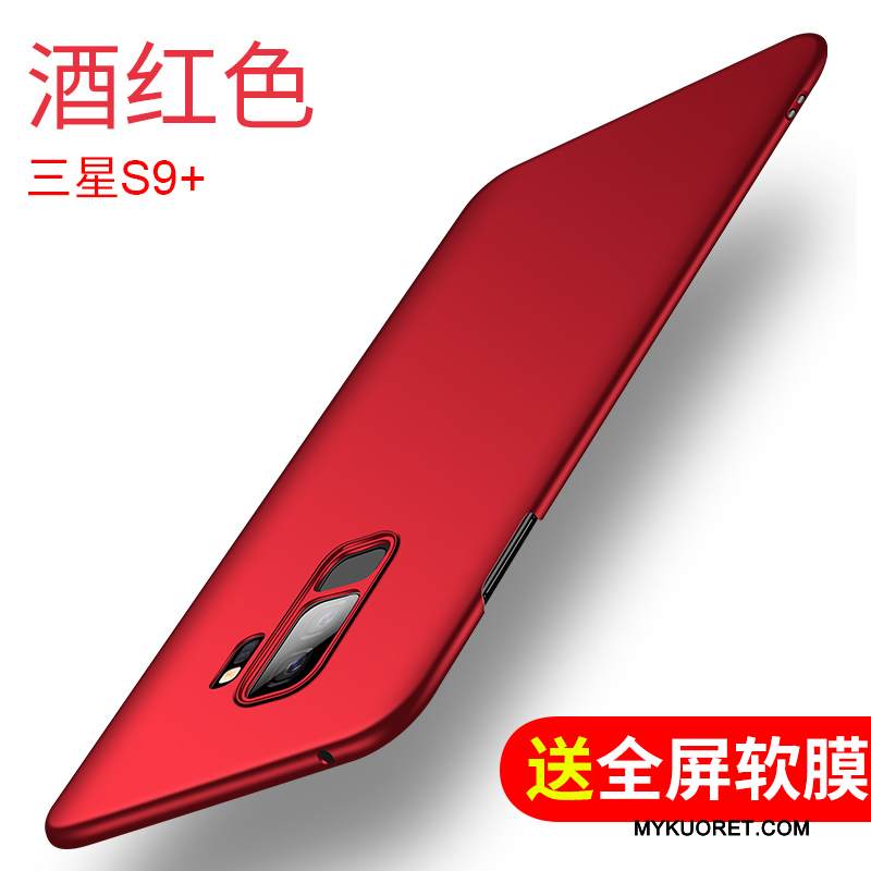 Kuori Samsung Galaxy S9+ Laukut Kova Punainen, Kotelo Samsung Galaxy S9+ Suojaus Ultra Puhelimen Kuoret