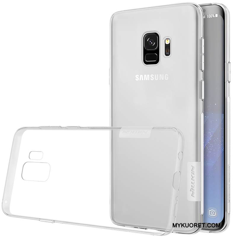 Kuori Samsung Galaxy S9+ Laukut Murtumaton Harmaa, Kotelo Samsung Galaxy S9+ Pehmeä Neste Läpinäkyvä Kulta