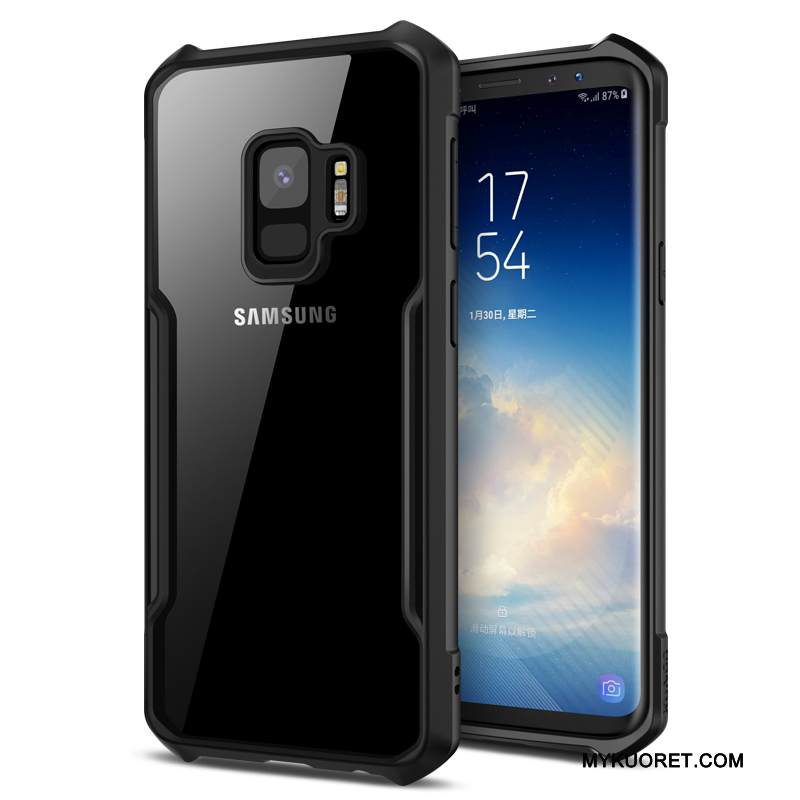 Kuori Samsung Galaxy S9 Laukut Murtumaton Musta, Kotelo Samsung Galaxy S9 Suojaus Ohut Suupaltti