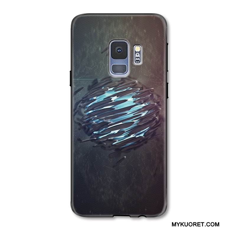 Kuori Samsung Galaxy S9+ Luova Persoonallisuus Yksinkertainen, Kotelo Samsung Galaxy S9+ Maalaus Musta Liiketoiminta