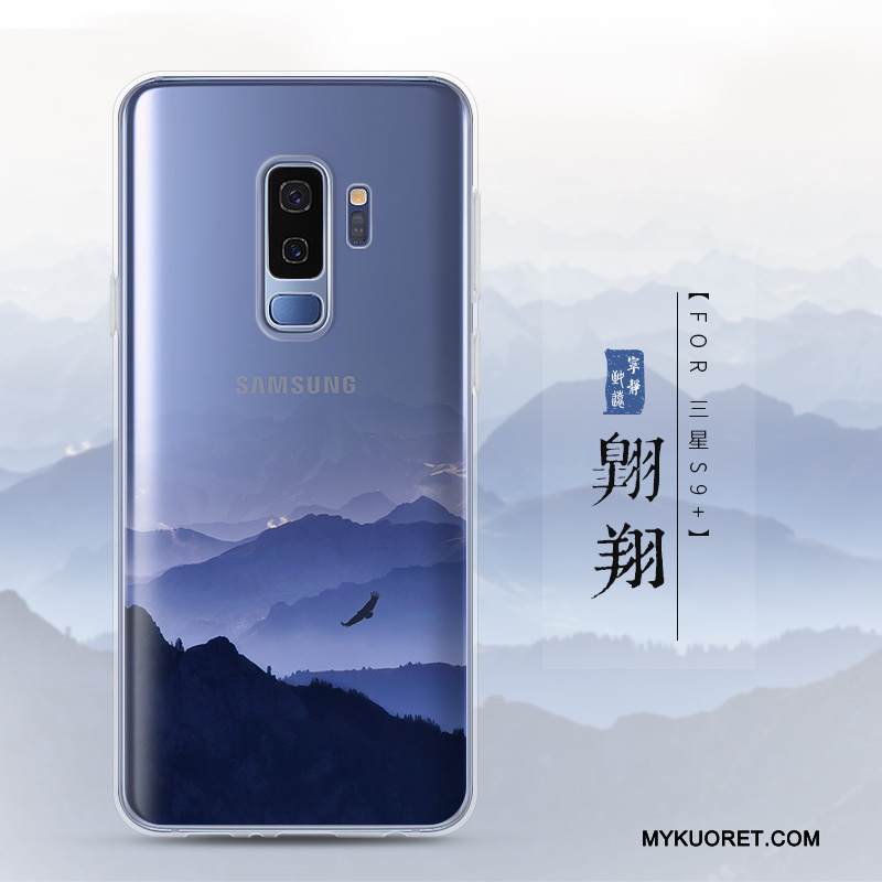 Kuori Samsung Galaxy S9+ Luova Trendi Murtumaton, Kotelo Samsung Galaxy S9+ Pehmeä Neste Läpinäkyvä Puhelimen Kuoret