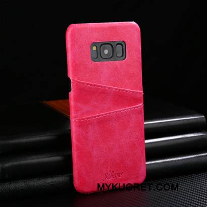 Kuori Samsung Galaxy S9+ Tila Murtumaton Punainen, Kotelo Samsung Galaxy S9+ Nahka Takakansi
