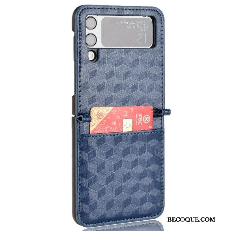 Kuori Samsung Galaxy Z Flip 3 5G Kotelot Flip 3d Design Korttikotelo
