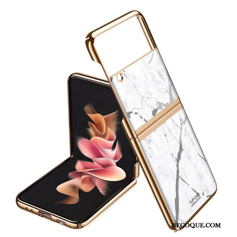 Kuori Samsung Galaxy Z Flip 3 5G Kotelot Flip Marmori Tyyli