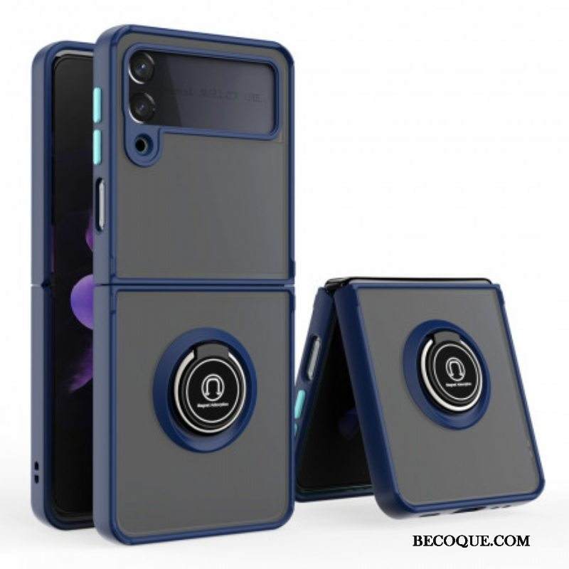 Kuori Samsung Galaxy Z Flip 3 5G Kotelot Flip Pyörivä Rengas