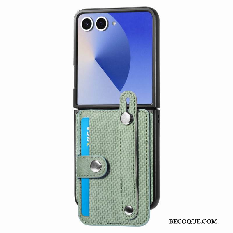 Kuori Samsung Galaxy Z Flip 7 Hiilikuitukorttikotelo Suojakuori