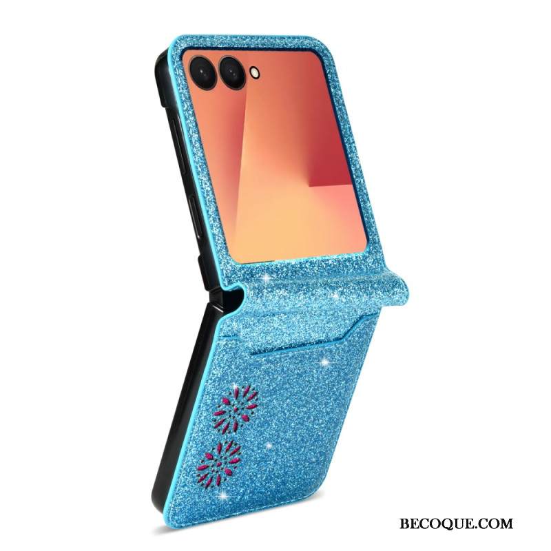 Kuori Samsung Galaxy Z Flip 7 Kimaltava Korttiteline