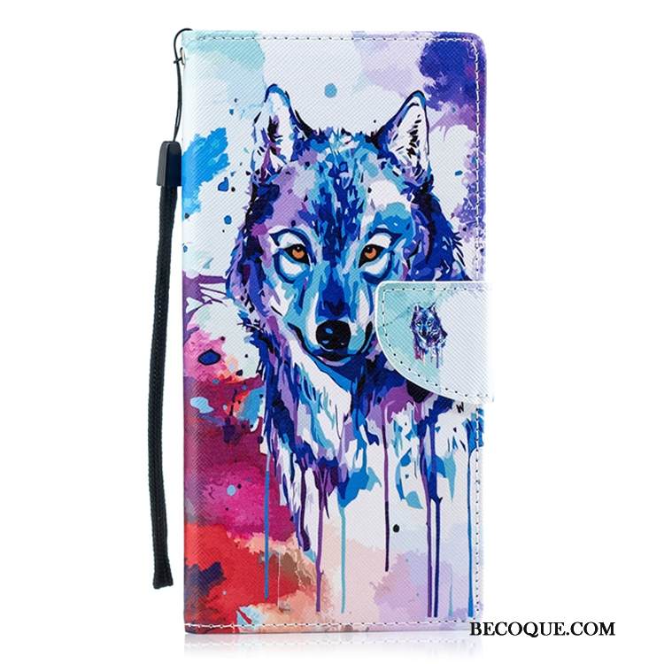 Kuori Sony Xperia 1 Suojaus Murtumaton Puhelimen Kuoret, Kotelo Sony Xperia 1 Nahka Sininen