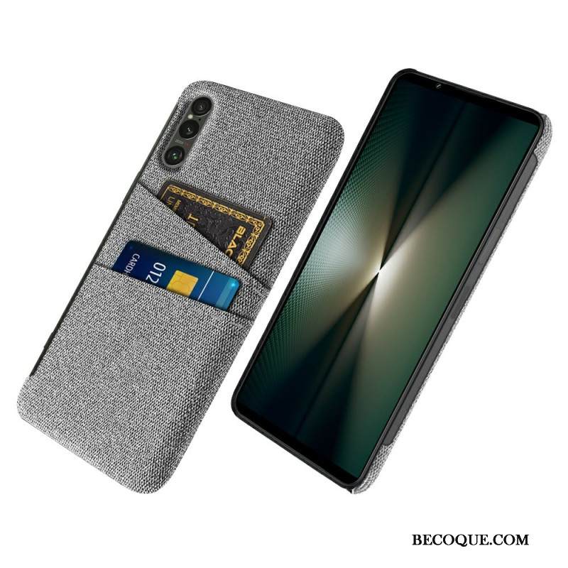 Kuori Sony Xperia 1 Vii Kangasefektikorttikotelo