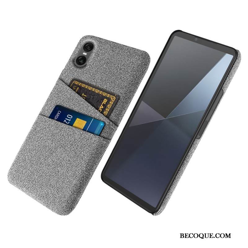 Kuori Sony Xperia 10 Vii Kangasmainen Korttikotelo Suojakuori