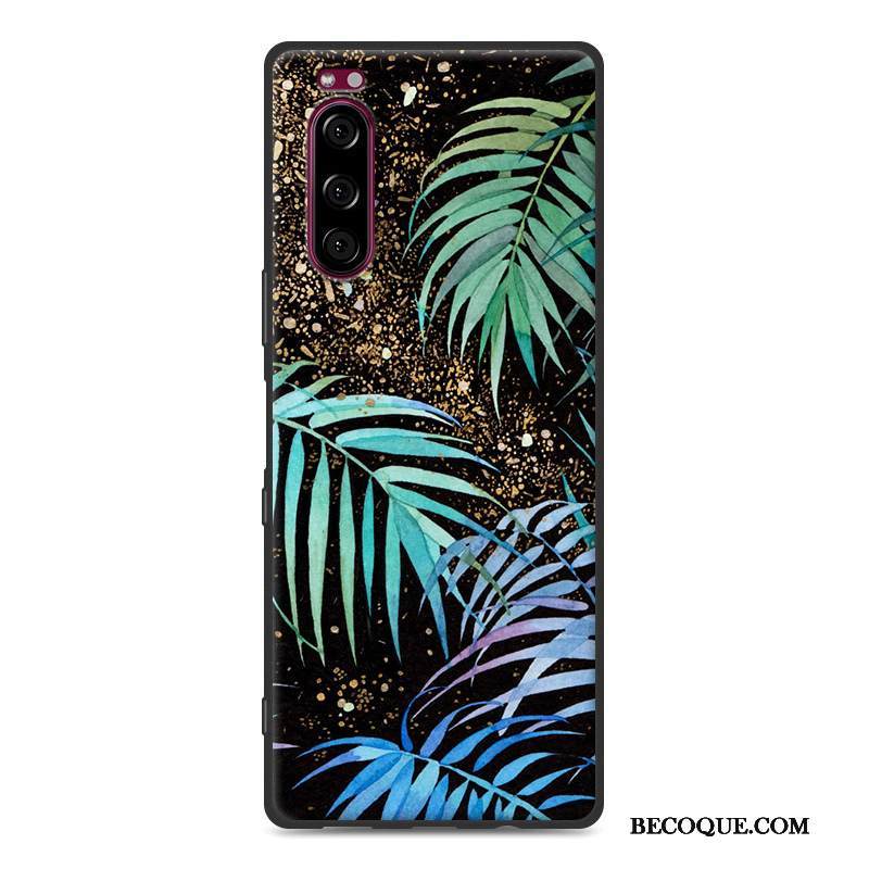 Kuori Sony Xperia 5 Pehmeä Neste Vihreä Persoonallisuus, Kotelo Sony Xperia 5 Suojaus Puhelimen Kuoret Ihana