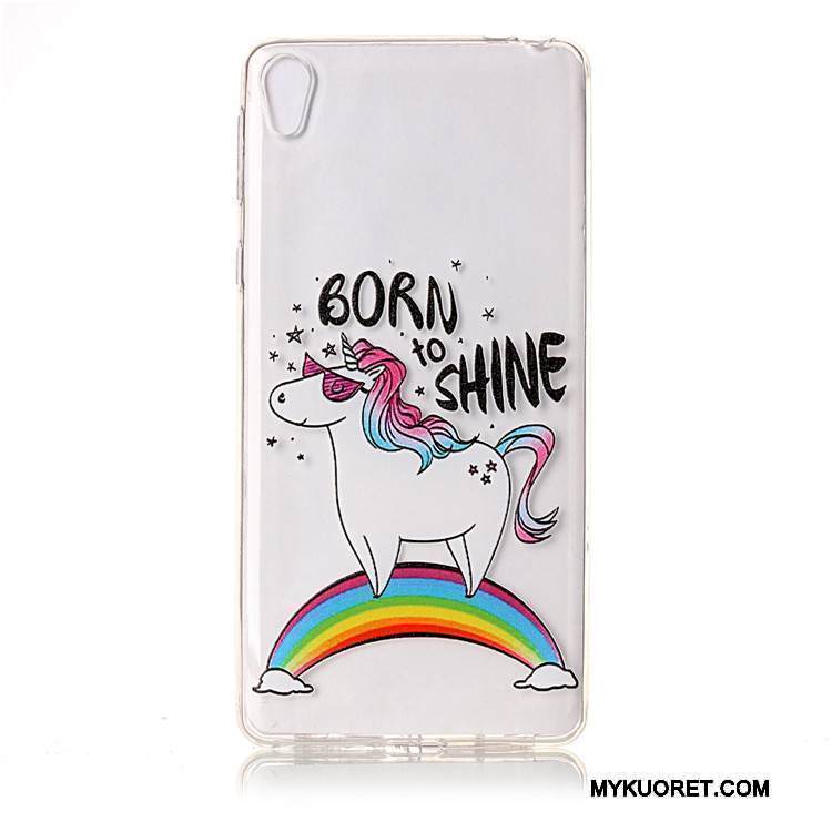 Kuori Sony Xperia E5 Laukut Valkoinen Puhelimen Kuoret, Kotelo Sony Xperia E5 Pehmeä Neste