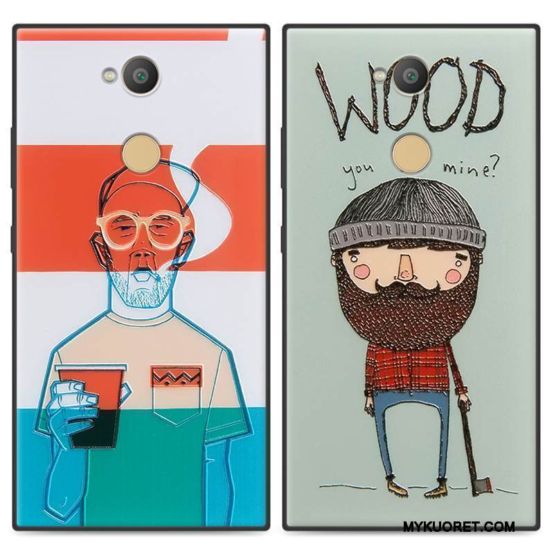 Kuori Sony Xperia L2 Laukut Pesty Suede Murtumaton, Kotelo Sony Xperia L2 Monivärinen Puhelimen Kuoret