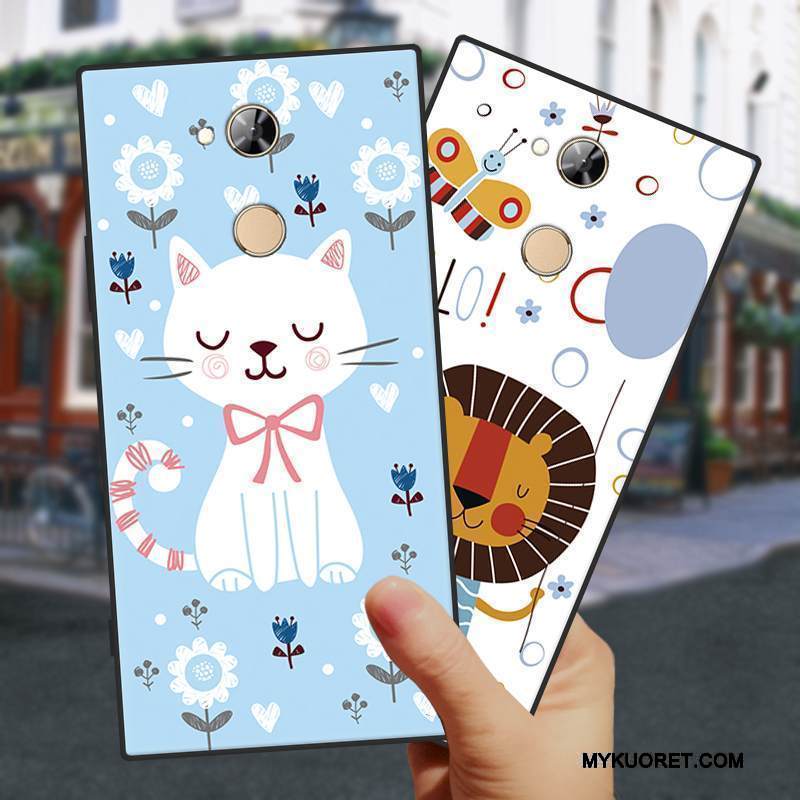 Kuori Sony Xperia L2 Sarjakuva Vaaleansininen Trendi, Kotelo Sony Xperia L2 Laukut Puhelimen Kuoret Murtumaton