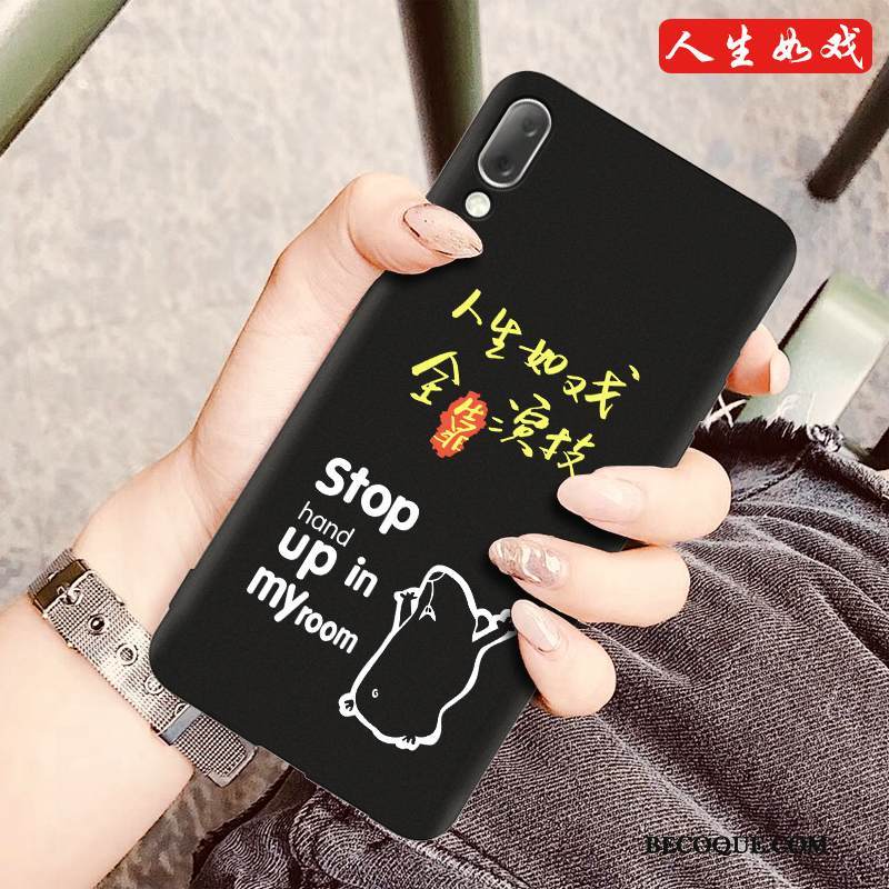 Kuori Sony Xperia L3 Pehmeä Neste Trendi Musta, Kotelo Sony Xperia L3 Sarjakuva Puhelimen Kuoret Pesty Suede