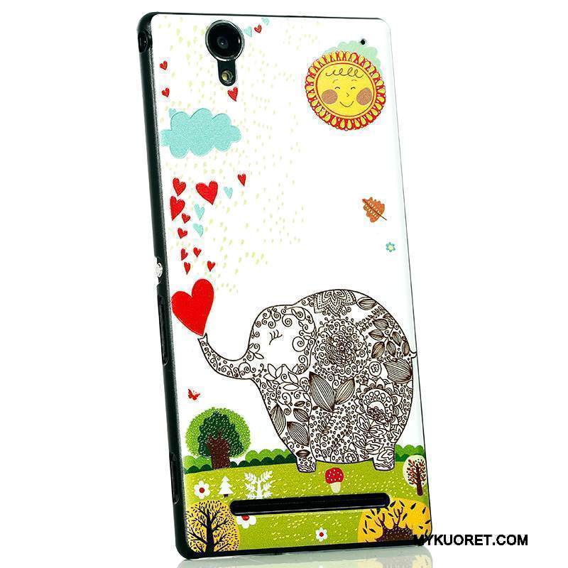 Kuori Sony Xperia T2 Suojaus Uusi Musta, Kotelo Sony Xperia T2 Monivärinen Puhelimen Kuoret Pesty Suede