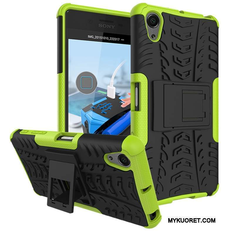 Kuori Sony Xperia X Performance Tuki Puhelimen Kuoret Vihreä, Kotelo Sony Xperia X Performance Suojaus