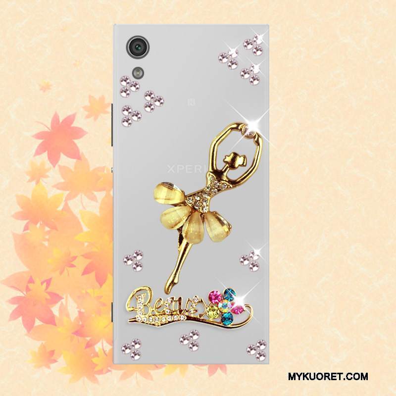 Kuori Sony Xperia X Suojaus Murtumaton Puhelimen Kuoret, Kotelo Sony Xperia X Pehmeä Neste Kulta Läpinäkyvä