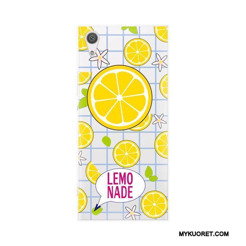 Kuori Sony Xperia Xa1 Plus Pehmeä Neste Keltainen Puhelimen Kuoret, Kotelo Sony Xperia Xa1 Plus Silikoni Ultra Ohut