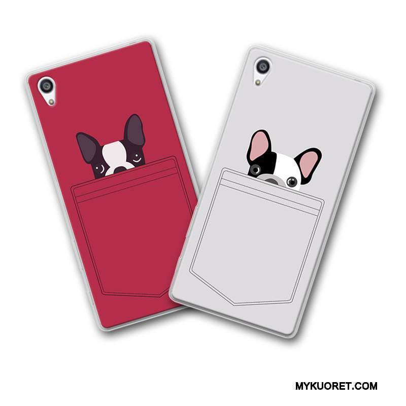 Kuori Sony Xperia Xa1 Plus Pehmeä Neste Murtumaton Punainen, Kotelo Sony Xperia Xa1 Plus Suojaus Harmaa Puhelimen Kuoret