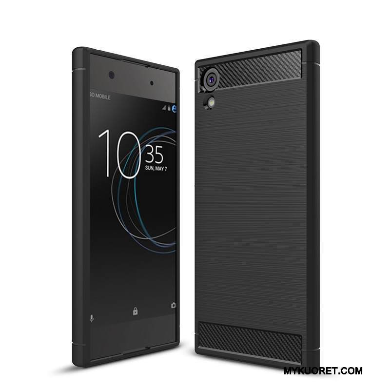 Kuori Sony Xperia Xa1 Ultra Silikoni Murtumaton Musta, Kotelo Sony Xperia Xa1 Ultra Pehmeä Neste Puhelimen Kuoret