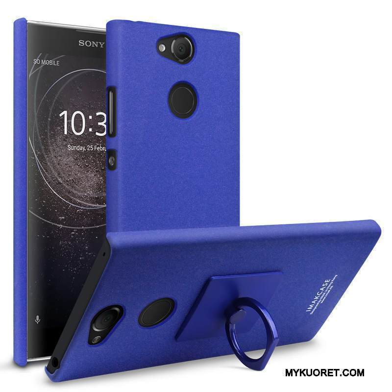 Kuori Sony Xperia Xa2 Laukut Pesty Suede Puhelimen Kuoret, Kotelo Sony Xperia Xa2 Suojaus Murtumaton Rengas
