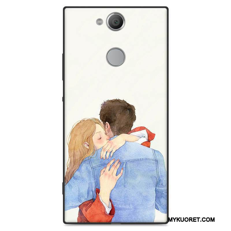 Kuori Sony Xperia Xa2 Suojaus Vaaleansininen Taide, Kotelo Sony Xperia Xa2 Laukut Puhelimen Kuoret Pesty Suede