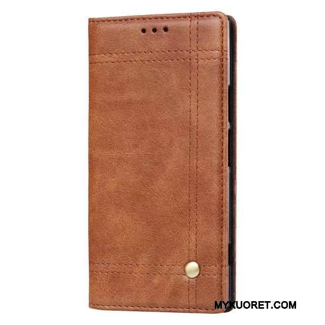 Kuori Sony Xperia Xz1 Compact Ylellisyys Puhelimen Kuoret Vaalean, Kotelo Sony Xperia Xz1 Compact Salkku Magneettinen